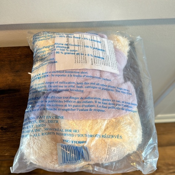 NIB— Teddy Bear Plush Healthy Remedies Lavender Relief Bear Robe 12” Avon - Picture 2 of 2